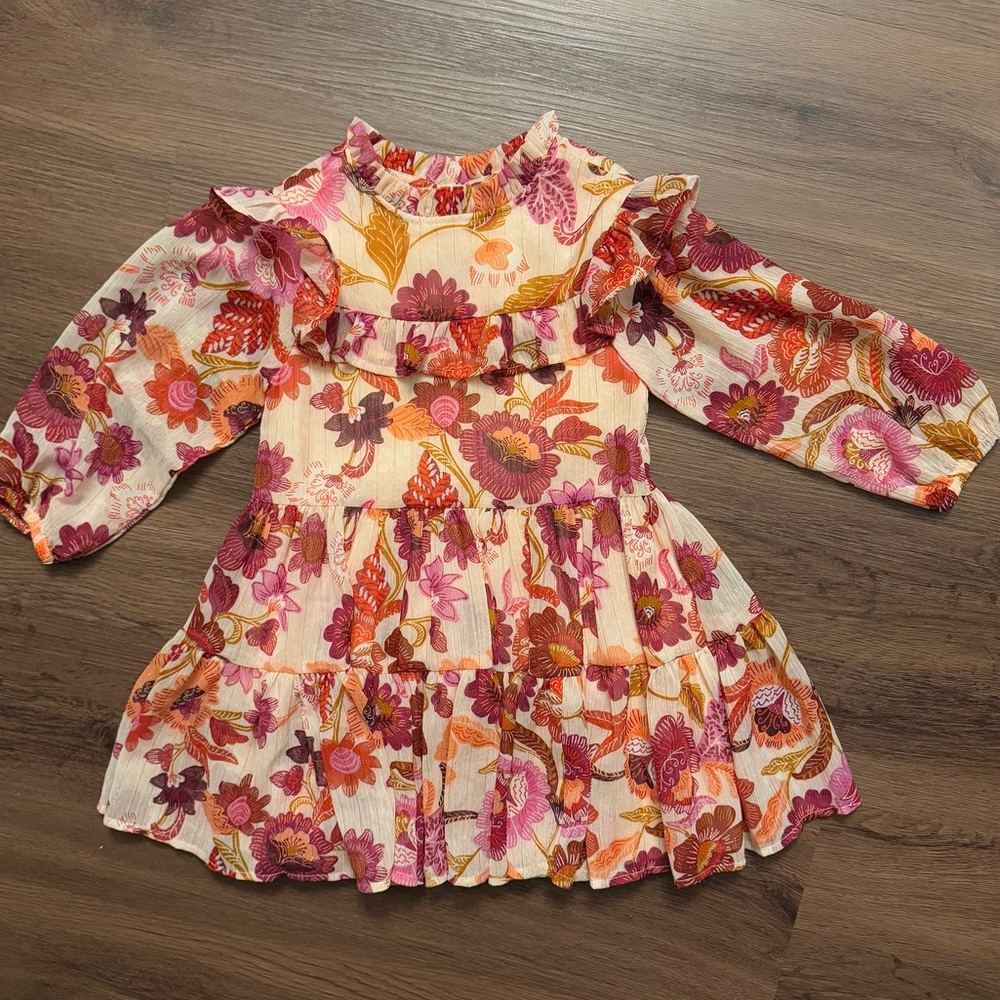 Old Navy Fall Floral Shimmer Dress (3T)